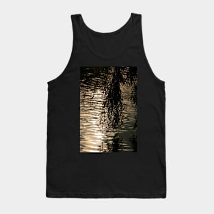 Weeping Willow Silhouette by Water Tank Top